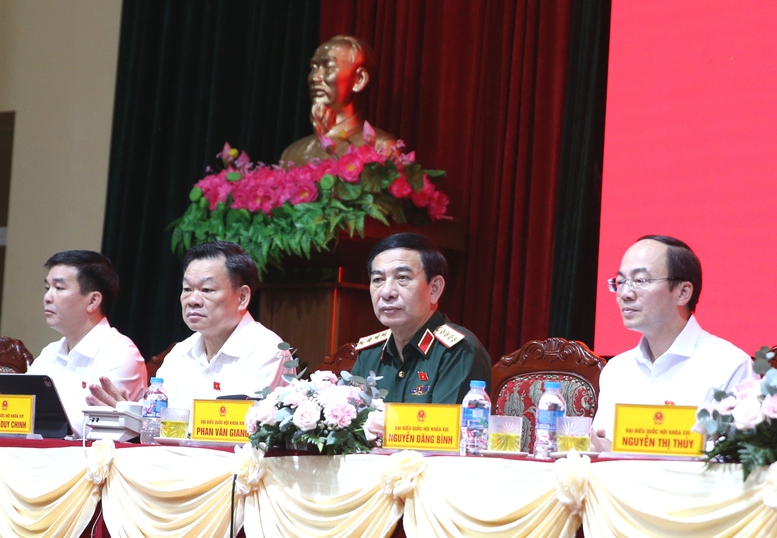 Đại tướng Phan Văn Giang tiếp xúc cử tri tỉnh Thái Nguyên- Ảnh 3.