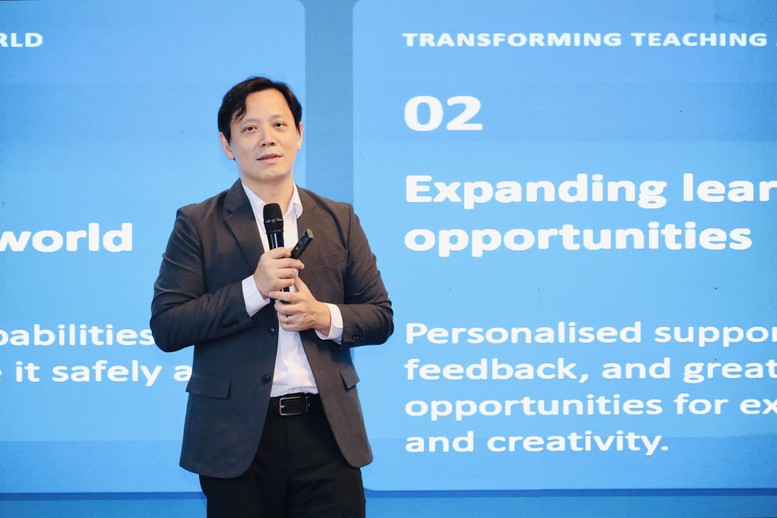 Đưa AI vào trường học: Không để công nghệ làm thay việc học - Ảnh 1.