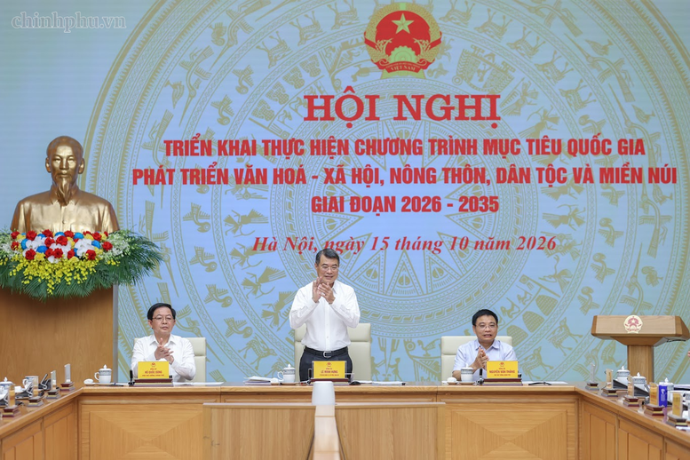 Thủ tướng Lê Minh Hưng chủ trì Hội nghị triển khai Chương trình mục tiêu quốc gia phát triển văn hóa - xã hội, nông thôn, dân tộc miền núi- Ảnh 1.