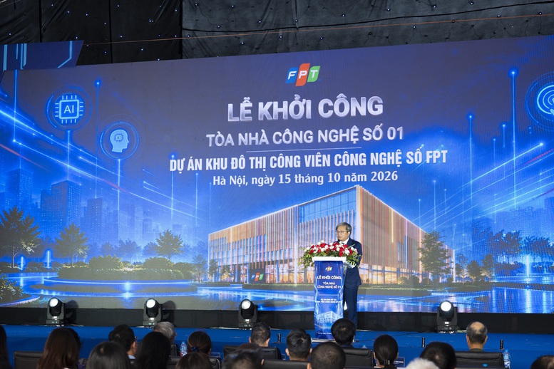 FPT khởi công Tòa nhà đầu tiên tại Khu đô thị Công viên công nghệ số- Ảnh 1.