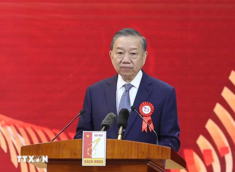 Tổng Bí thư, Chủ tịch nước Tô Lâm: Xây dựng Đại học Bách khoa Hà Nội trở thành đại học nghiên cứu xuất sắc, đảm nhận nhiệm vụ lớn của quốc gia- Ảnh 1.