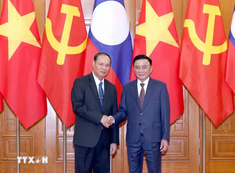 Thường trực Ban Bí thư Trung ương Đảng Nhân dân Cách mạng Lào kết thúc tốt đẹp chuyến thăm chính thức Việt Nam- Ảnh 1.