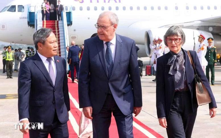 Tổng thống Liên bang Thụy Sĩ Guy Parmelin và Phu nhân bắt đầu thăm chính thức Việt Nam