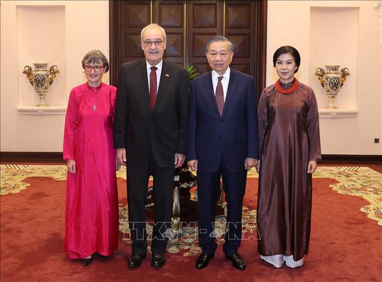 Tổng Bí thư, Chủ tịch nước Tô Lâm chủ trì chiêu đãi Tổng thống Liên bang Thụy Sĩ Guy Parmelin- Ảnh 1.