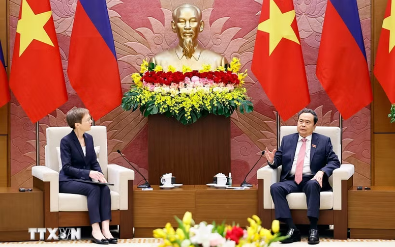 Chủ tịch Quốc hội Trần Thanh Mẫn hội kiến Thủ tướng Liechtenstein