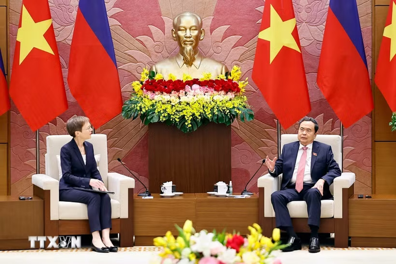 Chủ tịch Quốc hội Trần Thanh Mẫn hội kiến Thủ tướng Liechtenstein- Ảnh 1.