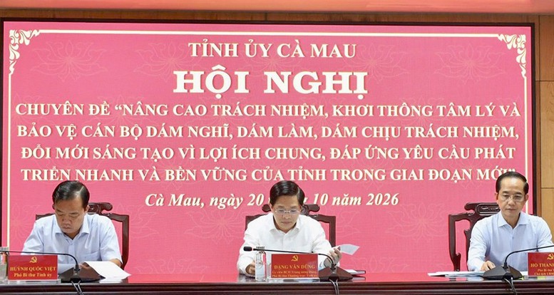 Cà Mau: Bảo vệ cán bộ dám nghĩ, dám làm phải đi đôi với kiểm soát quyền lực- Ảnh 1.