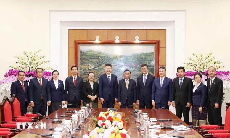 Thường trực Ban Bí thư Trần Cẩm Tú tiếp Bí thư Đoàn Thanh niên Nhân dân Cách mạng Lào- Ảnh 3.