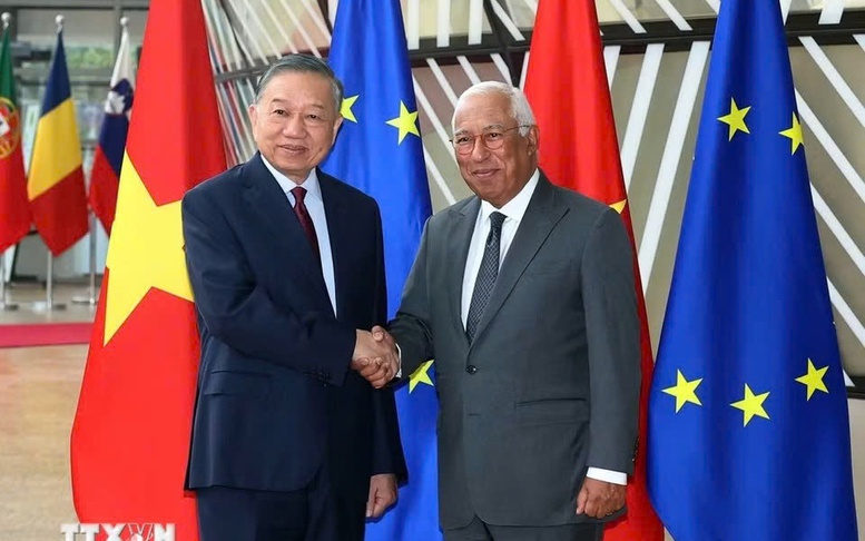 Tổng Bí thư, Chủ tịch nước Tô Lâm hội đàm với Chủ tịch Hội đồng châu Âu António Costa