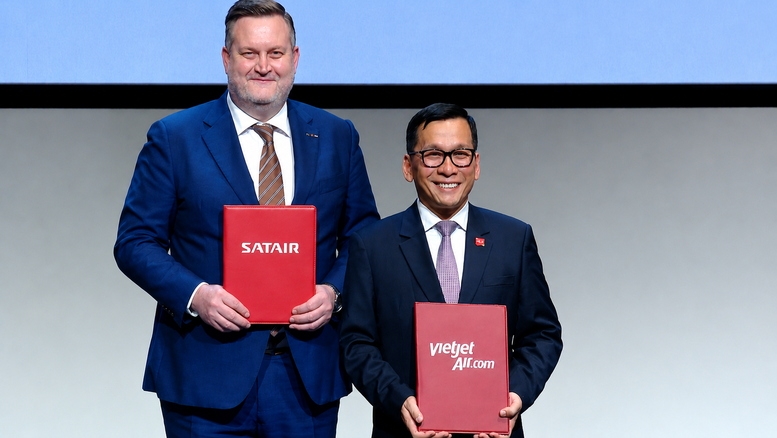 Vietjet và Satair trao Thoả thuận chiến lược phát triển chuỗi cung ứng hàng không tại Việt Nam- Ảnh 1.