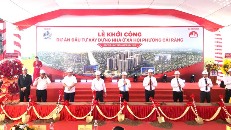Khởi công dự án nhà ở xã hội lớn nhất Đồng bằng sông Cửu Long- Ảnh 2.