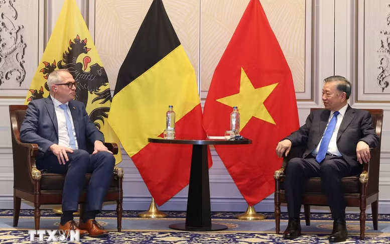 Tổng Bí thư, Chủ tịch nước Tô Lâm tiếp Bộ trưởng-Thủ hiến vùng Flanders