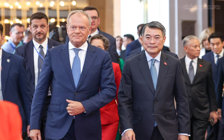 Chủ tịch Quốc hội Trần Thanh Mẫn hội kiến Thủ tướng Ba Lan Donald Tusk - Ảnh 6.