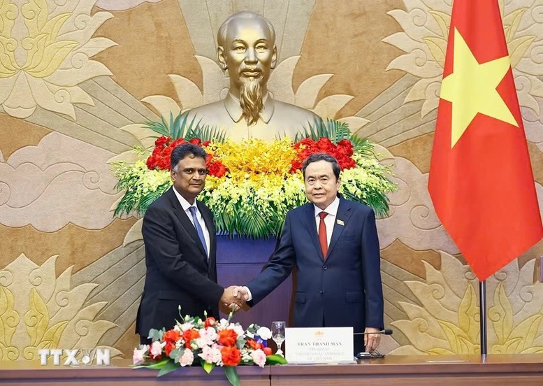 Chủ tịch Quốc hội Trần Thanh Mẫn tiếp Đoàn lãnh đạo các tổ chức kiểm toán quốc tế - Ảnh 1.