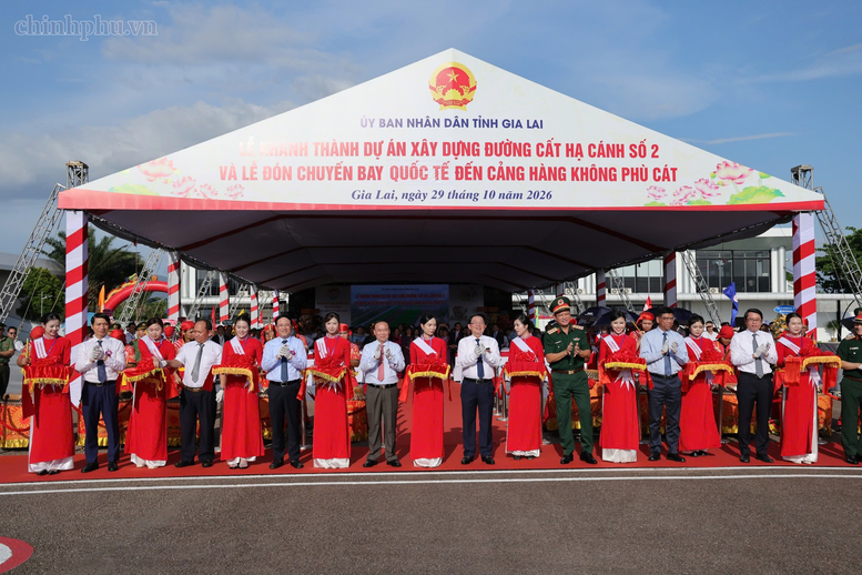 Phó Thủ tướng Hồ Quốc Dũng dự khánh thành đường cất cánh số 2 Cảng hàng không Phù Cát, Gia Lai - Ảnh 6.