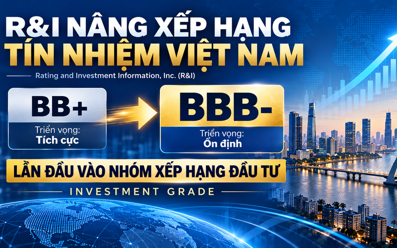Nâng hạng tín nhiệm, Việt Nam lần đầu được R&I đưa vào nhóm xếp hạng đầu tư