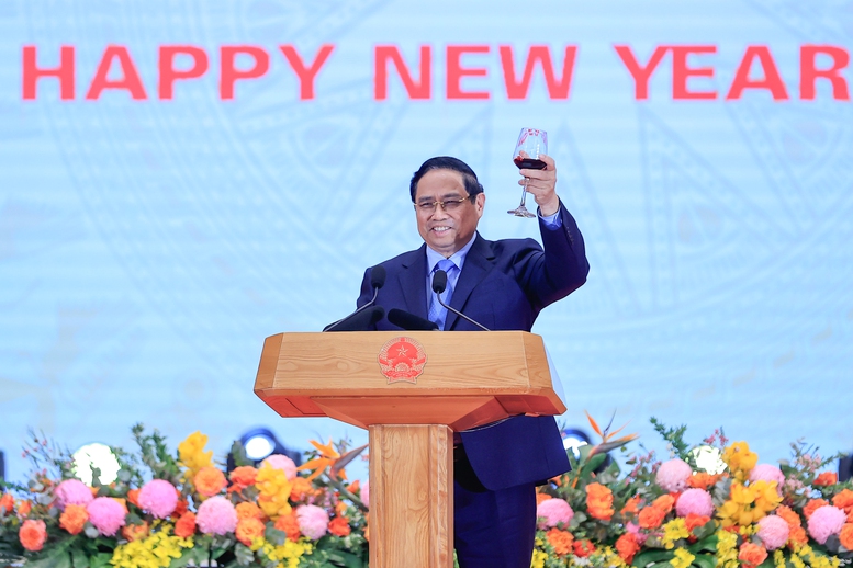 Thủ tướng Phạm Minh Chính chủ trì chiêu đãi Đoàn ngoại giao tại Việt Nam- Ảnh 7.