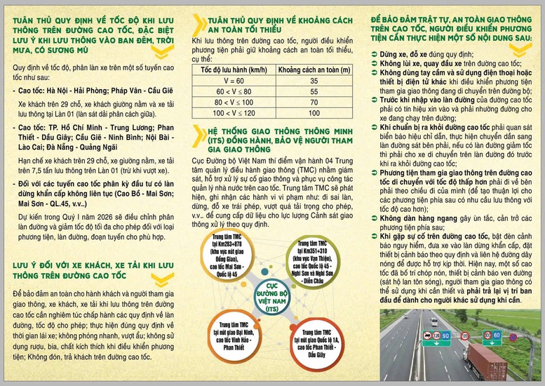 Phát 23 nghìn tờ rơi hướng dẫn lái xe di chuyển trên các tuyến cao tốc mới- Ảnh 2.