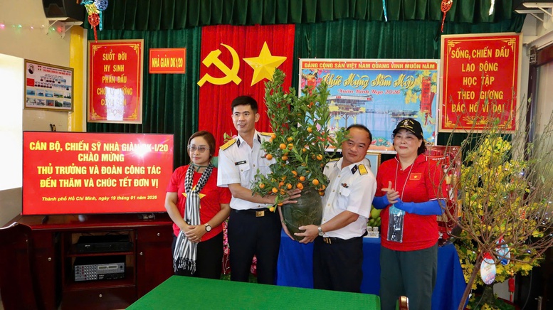 Đón Xuân nơi 'thành lũy thép' Nhà giàn DK1- Ảnh 1.