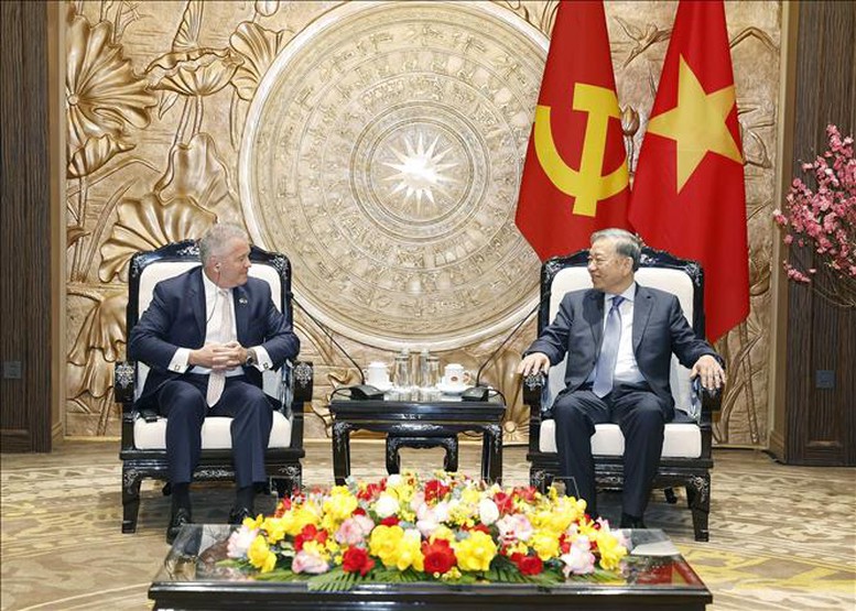 Tổng Bí thư Tô Lâm tiếp Trợ lý Ngoại trưởng Hoa Kỳ Michael DeSombre- Ảnh 2.