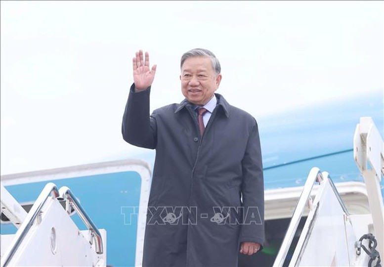 Tổng Bí thư Tô Lâm đến Washington D.C, bắt đầu tham dự cuộc họp khai mạc Hội đồng Hòa bình về Gaza- Ảnh 1.