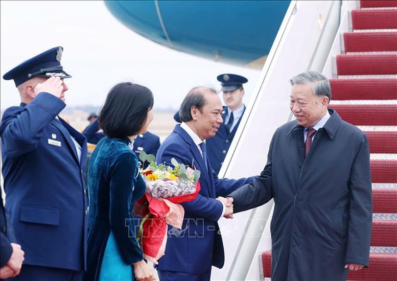 Tổng Bí thư Tô Lâm đến Washington D.C, bắt đầu tham dự cuộc họp khai mạc Hội đồng Hòa bình về Gaza- Ảnh 2.