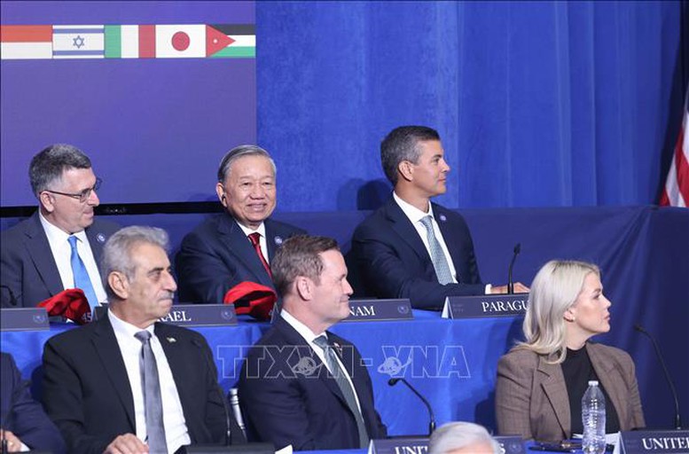 Chùm ảnh: Tổng Bí thư Tô Lâm dự Phiên khai mạc Hội đồng Hoà bình về Gaza- Ảnh 2.