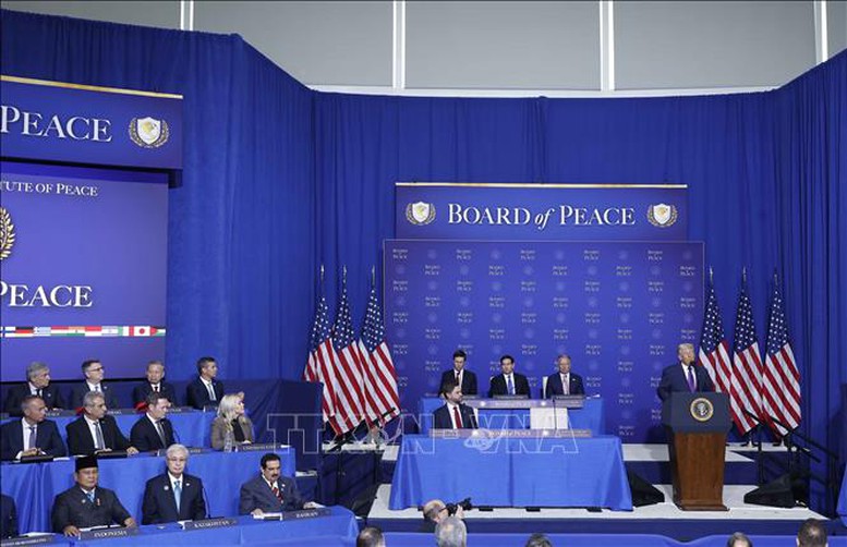 Chùm ảnh: Tổng Bí thư Tô Lâm dự Phiên khai mạc Hội đồng Hoà bình về Gaza- Ảnh 3.