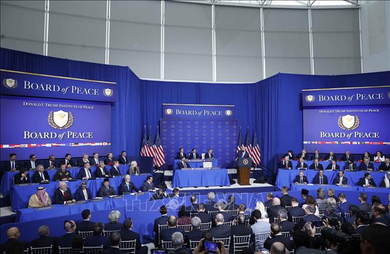 Chùm ảnh: Tổng Bí thư Tô Lâm dự Phiên khai mạc Hội đồng Hoà bình về Gaza- Ảnh 5.