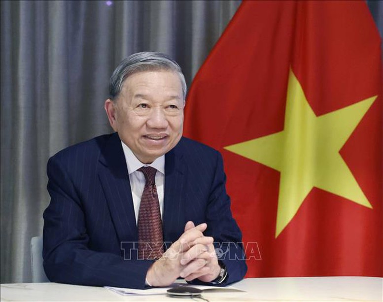 Tổng Bí thư Tô Lâm điện đàm với nguyên Thượng nghị sĩ Hoa Kỳ Patrick Leahy- Ảnh 1.