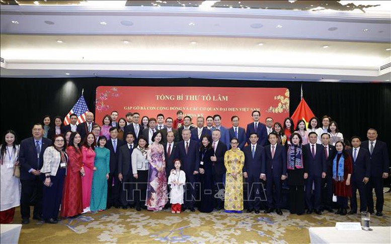 Tổng Bí thư Tô Lâm gặp gỡ bà con cộng đồng và các cơ quan đại diện Việt Nam tại Hoa Kỳ- Ảnh 7.