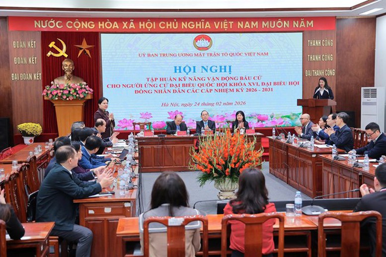 Tập huấn kỹ năng vận động bầu cử cho người ứng cử đại biểu Quốc hội khóa XVI- Ảnh 1. Tập huấn kỹ năng vận động bầu cử cho người ứng cử đại biểu Quốc hội khóa XVI- Ảnh 1.