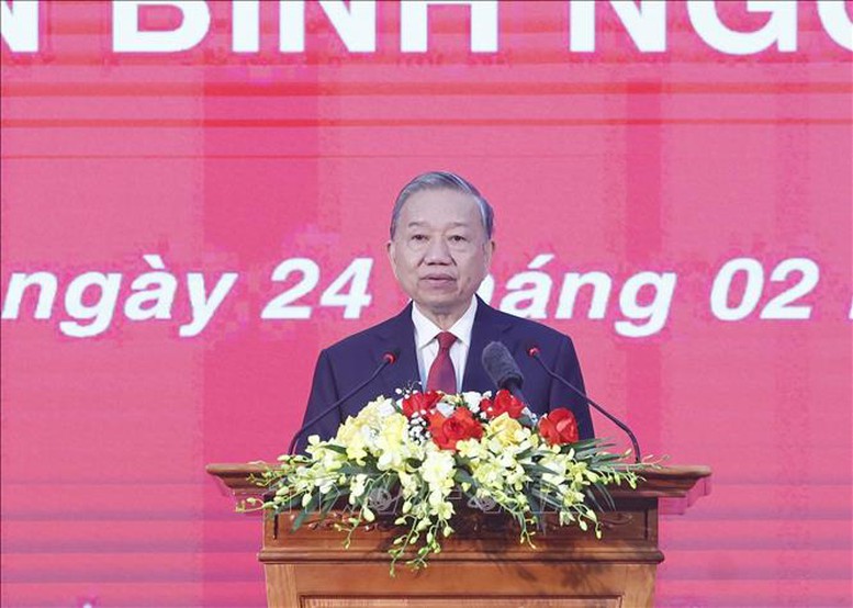 Tổng Bí thư Tô Lâm: TTXVN vươn lên ở tầm cao mới, xứng đáng là mạch máu thông tin tin cậy của đất nước- Ảnh 4. Tổng Bí thư Tô Lâm: TTXVN vươn lên ở tầm cao mới, xứng đáng là mạch máu thông tin tin cậy của đất nước- Ảnh 4.