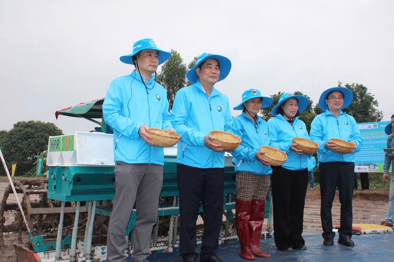 Lúa phát thải thấp: Đồng bằng sông Hồng vào guồng chuyển đổi xanh- Ảnh 2. Lúa phát thải thấp: Đồng bằng sông Hồng vào guồng chuyển đổi xanh- Ảnh 2.