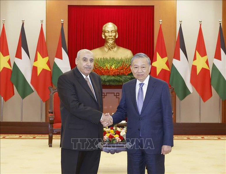 Tổng Bí thư Tô Lâm tiếp Chủ tịch Hạ viện Jordan