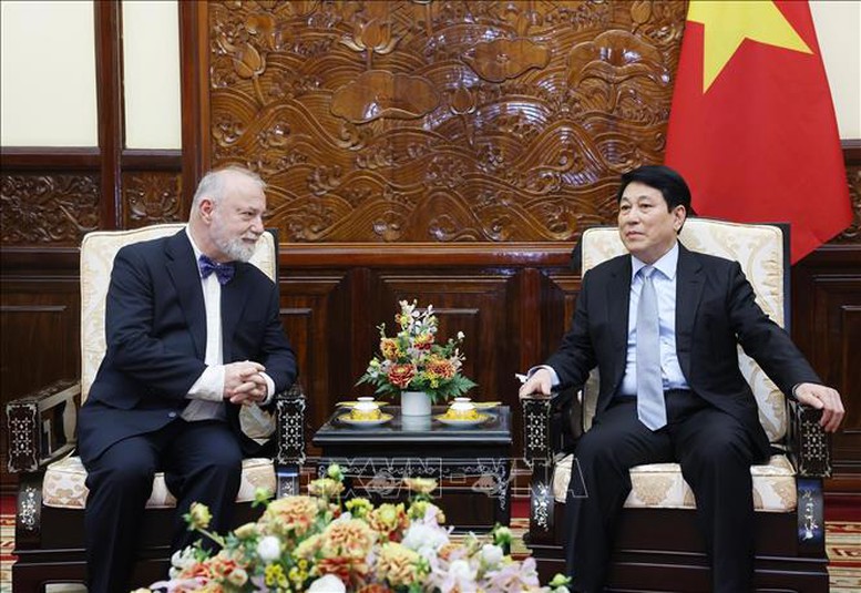 Chủ tịch nước Lương Cường tiếp Đại sứ Cộng hoà Czech đến chào từ biệt- Ảnh 2.