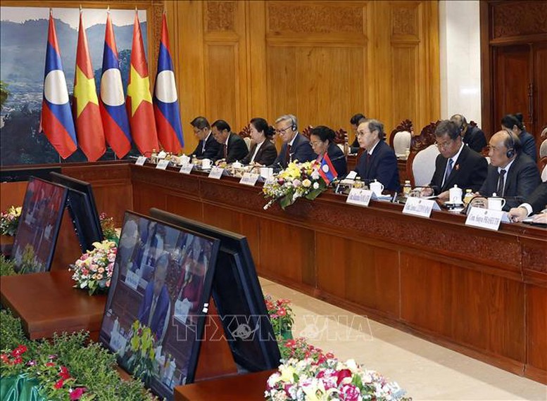 Tổng Bí thư Tô Lâm hội kiến Chủ tịch Quốc hội Lào- Ảnh 4.