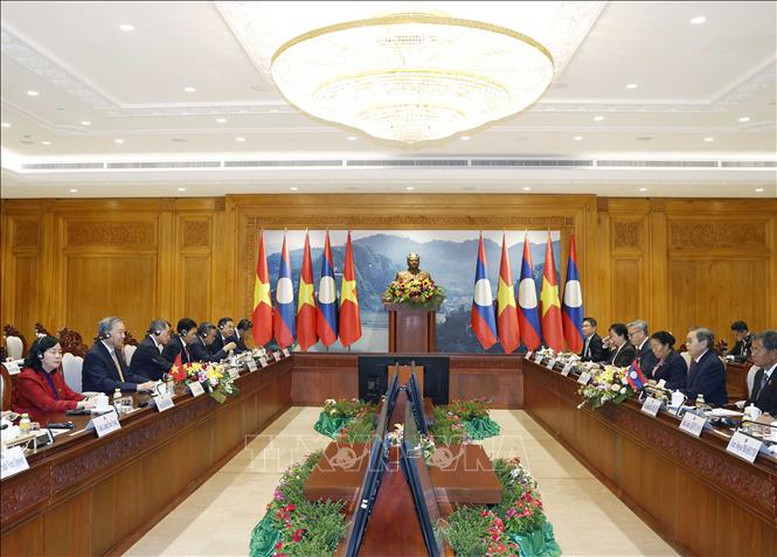 Tổng Bí thư Tô Lâm hội kiến Chủ tịch Quốc hội Lào- Ảnh 2.