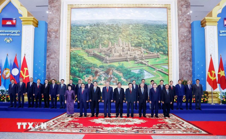 Tổng Bí thư Tô Lâm đồng chủ trì Cuộc gặp giữa Người đứng đầu ba Đảng Việt Nam - Campuchia - Lào- Ảnh 4.