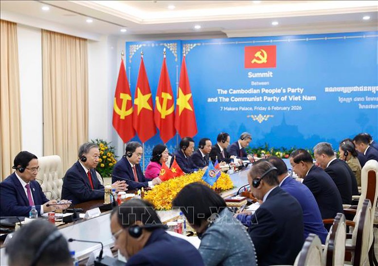 Tổng Bí thư Tô Lâm hội kiến Samdech Techo Hun Sen- Ảnh 2.