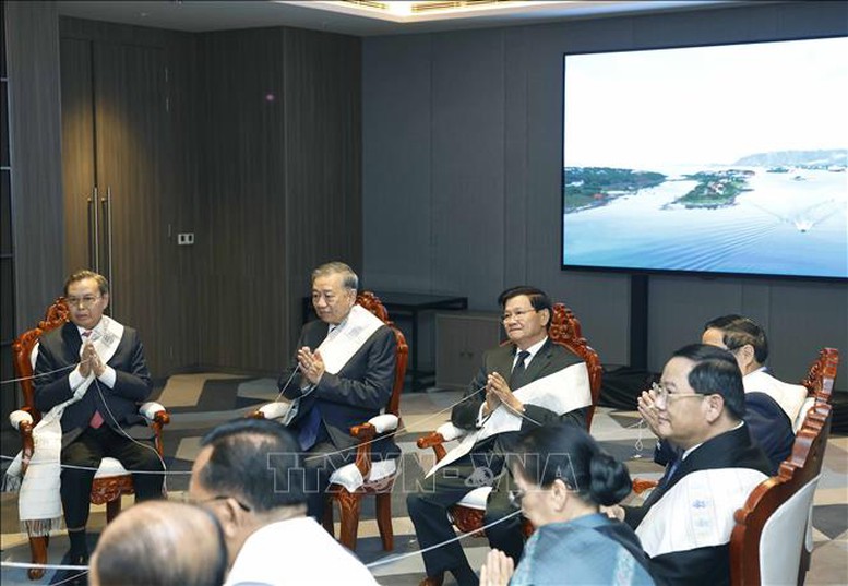 Chiêu đãi trọng thể chào mừng Tổng Bí thư Tô Lâm cùng Đoàn đại biểu cấp cao Việt Nam- Ảnh 1.