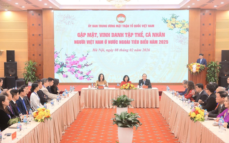 Ủy ban Trung ương MTTQ Việt Nam gặp mặt, vinh danh kiều bào tiêu biểu năm 2025
