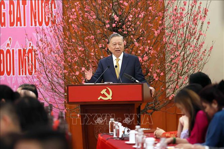 Tổng Bí thư Tô Lâm: Kiều bào chung tay xây dựng&nbsp;đất nước ngày càng phát&nbsp;triển phồn vinh, hạnh phúc- Ảnh 2.