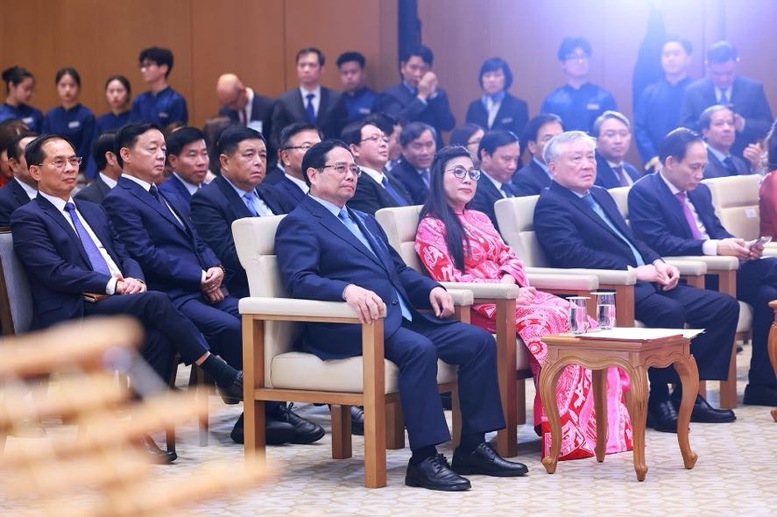Thủ tướng Phạm Minh Chính chủ trì chiêu đãi Đoàn ngoại giao tại Việt Nam- Ảnh 5.