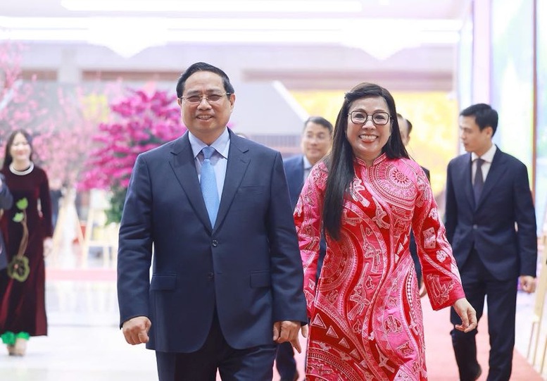 Thủ tướng Phạm Minh Chính chủ trì chiêu đãi Đoàn ngoại giao tại Việt Nam- Ảnh 1.