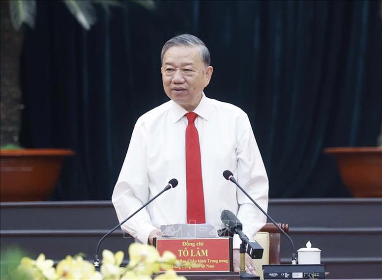 Tổng Bí thư Tô Lâm gặp mặt các đồng chí nguyên Ủy viên Trung ương Đảng khu vực phía nam- Ảnh 2.