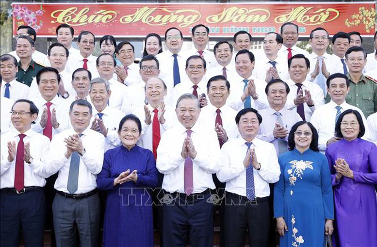 Tổng Bí thư Tô Lâm chúc Tết Đảng bộ, chính quyền, nhân dân Tây Ninh- Ảnh 5.