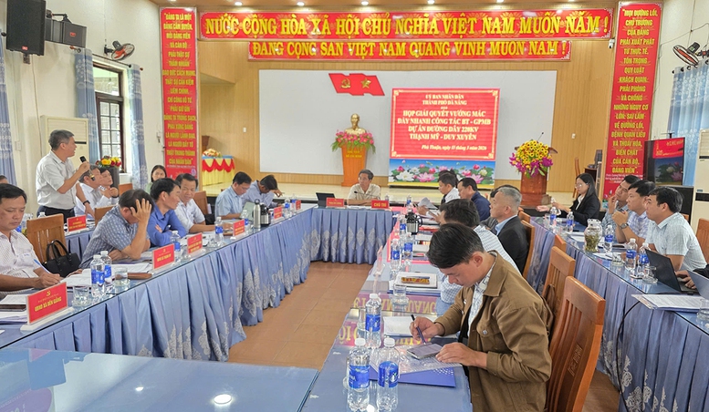 Chốt tiến độ giải phóng mặt bằng dự án đường dây 220 kV Thạnh Mỹ - Duy Xuyên- Ảnh 2.