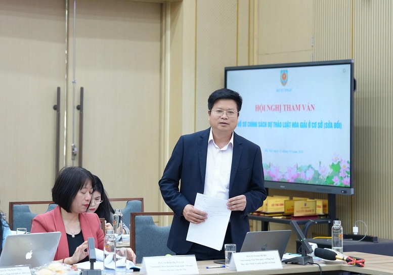 Tham vấn về hồ sơ chính sách Luật Hòa giải ở cơ sở (sửa đổi)- Ảnh 4.