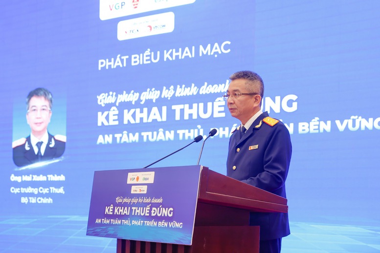 TRỰC TIẾP: Hội thảo 'Giải pháp giúp hộ kinh doanh kê khai thuế đúng, an tâm tuân thủ, phát triển bền vững'- Ảnh 3.